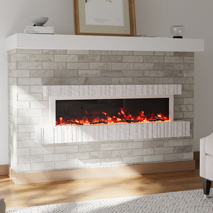 Wall Mounted Electric Fireplace with Remote Control