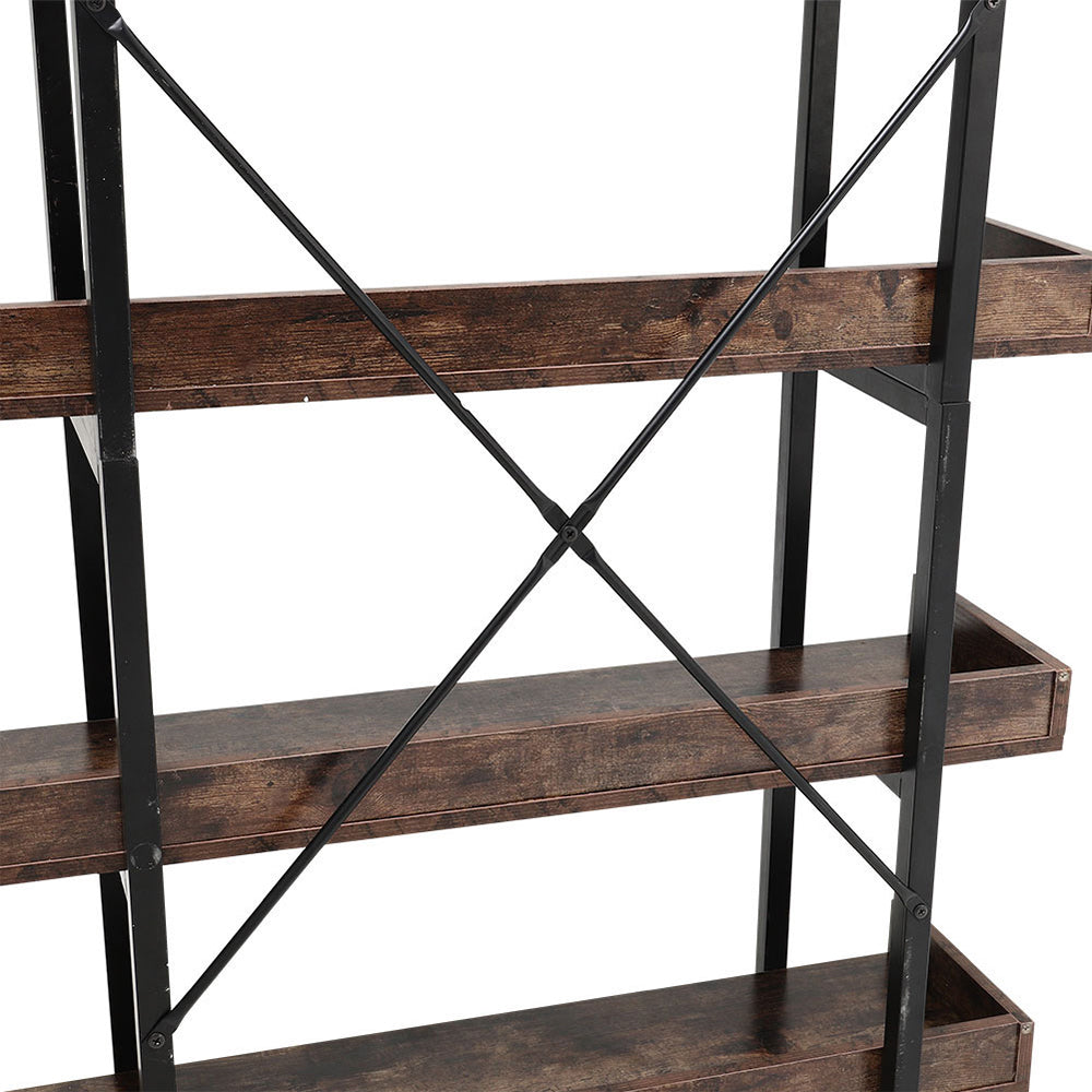 5 Tier Industrial Shelving Unit Bookcase Display Shelf