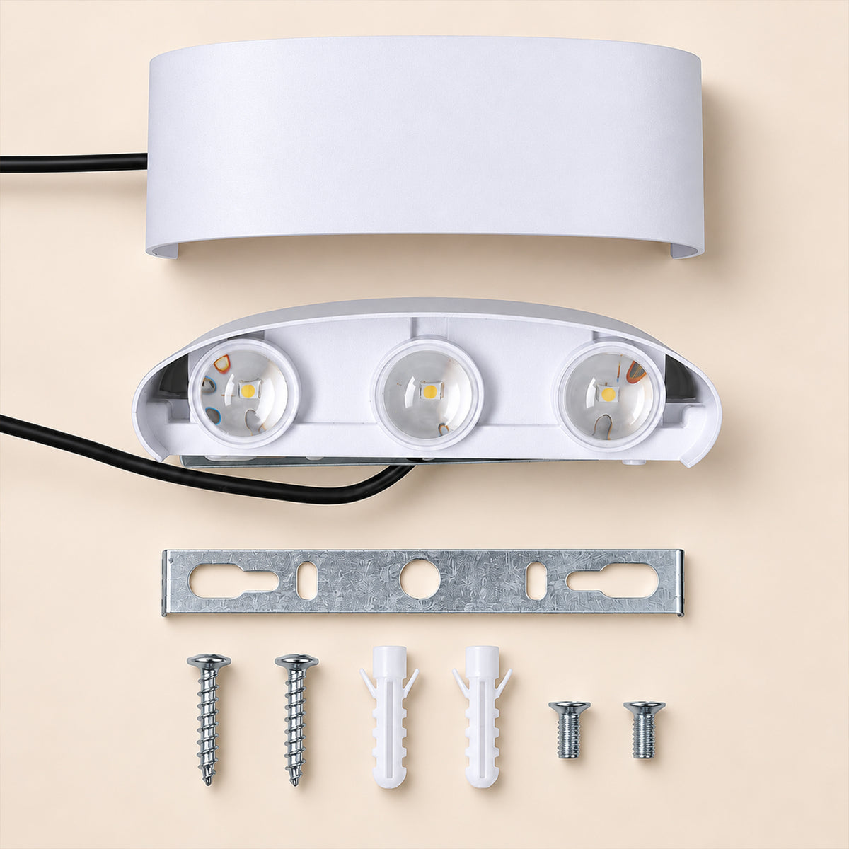 6W Warm LED Up and Down Wall Light for Indoor & Outdoor