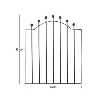 Black Wrought Iron Garden Gate