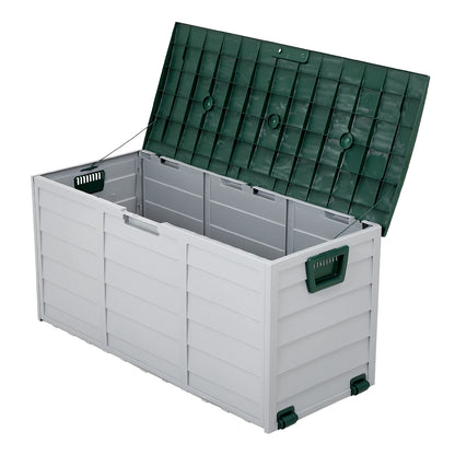 290L Outdoor Storage Deck Box with Wheels