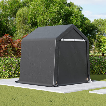 6x6FT Galvanized Tube Storage Shed