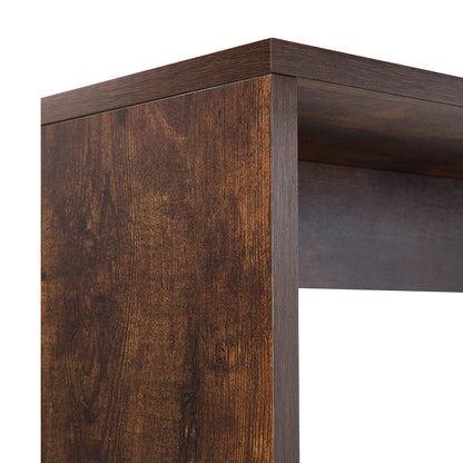 Retro Dining Table Set with 2 Stools