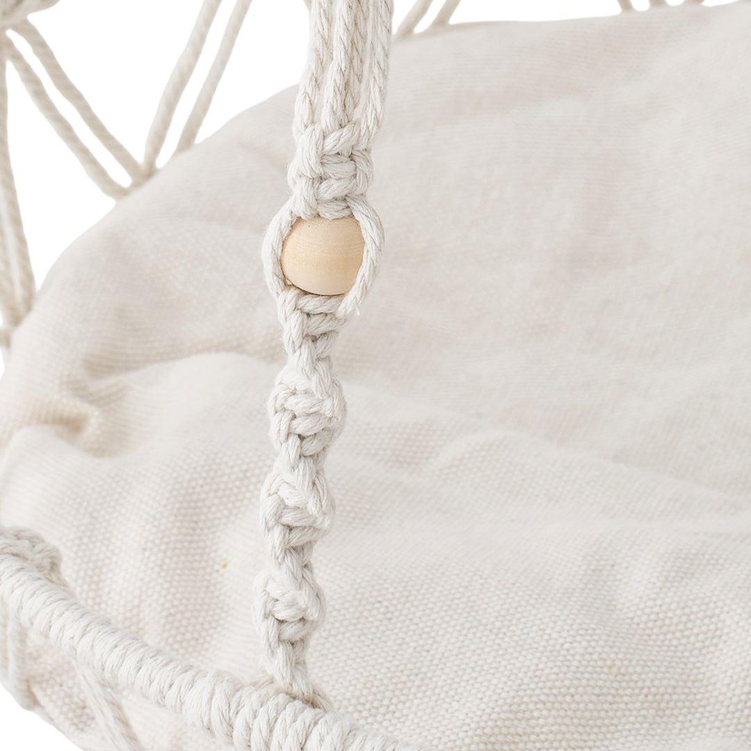 Bohemian Style Handwoven Cat Hammock Cat Bed with Soft Cushion