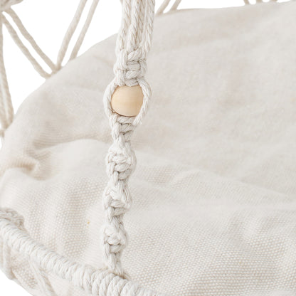 Bohemian Style Handwoven Cat Hammock Cat Bed with Soft Cushion