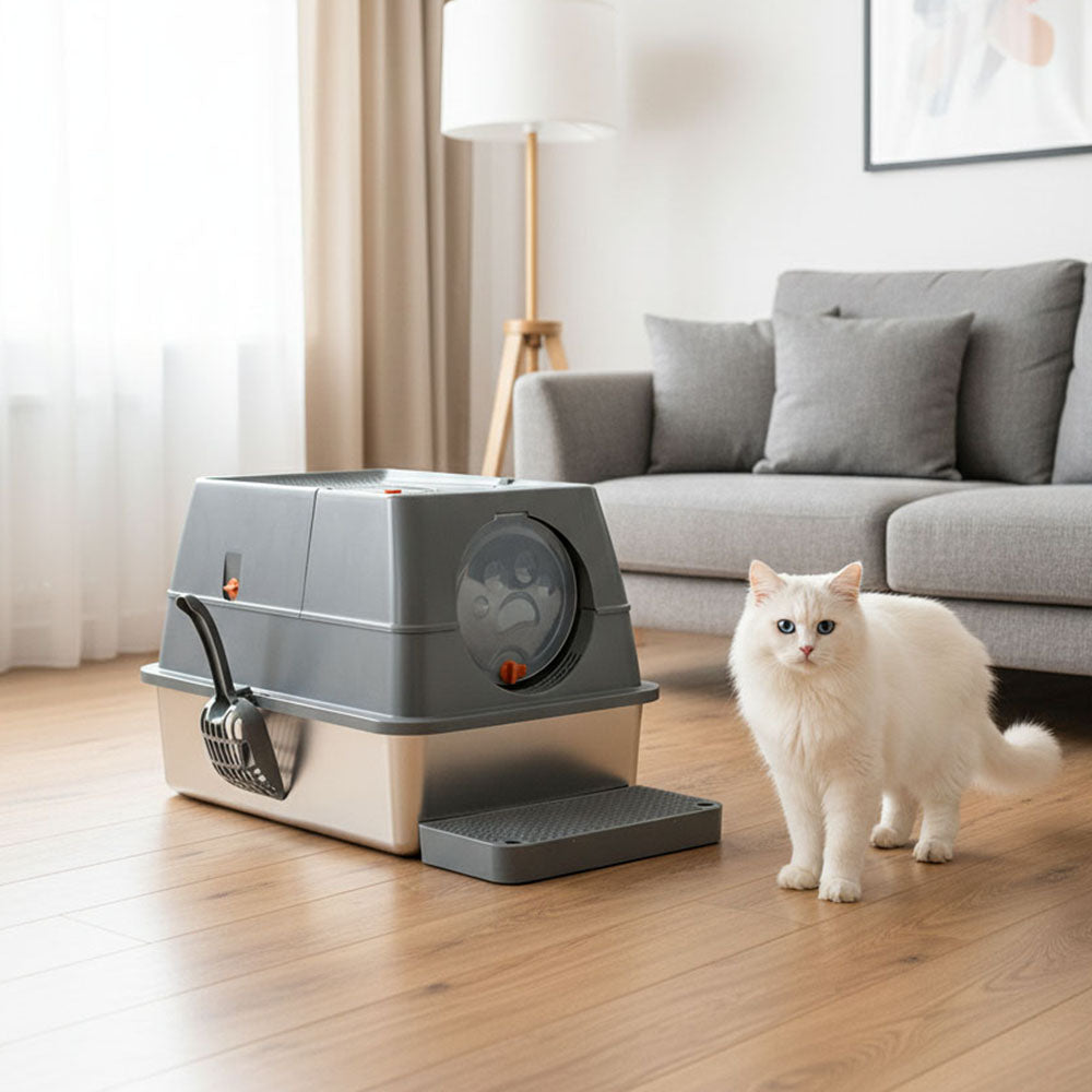 Enclosed Cat Litter Box