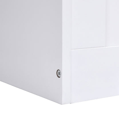 White Wooden Storage Chest Organiser Box