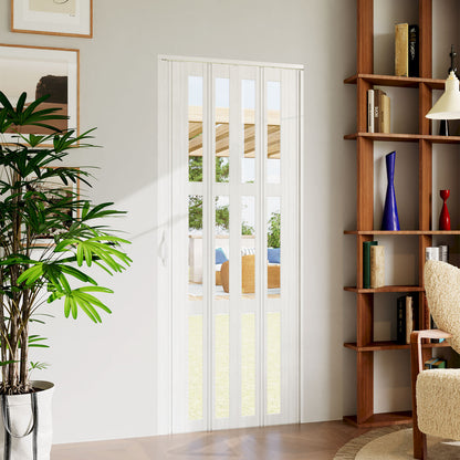 Transparent Windows PVC Folding Door