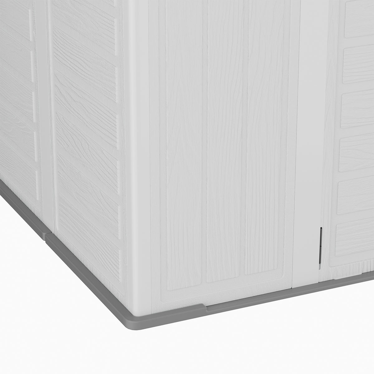 8 x 6 ft Plastic Garden Storage Shed with Apex Roof & Double Doors