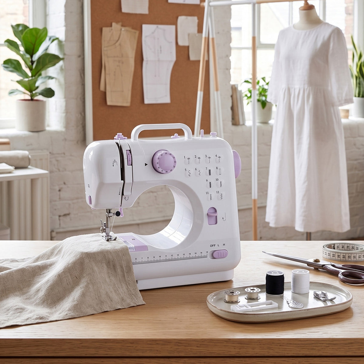 Portable Mini Sewing Machine with 12 Stitches