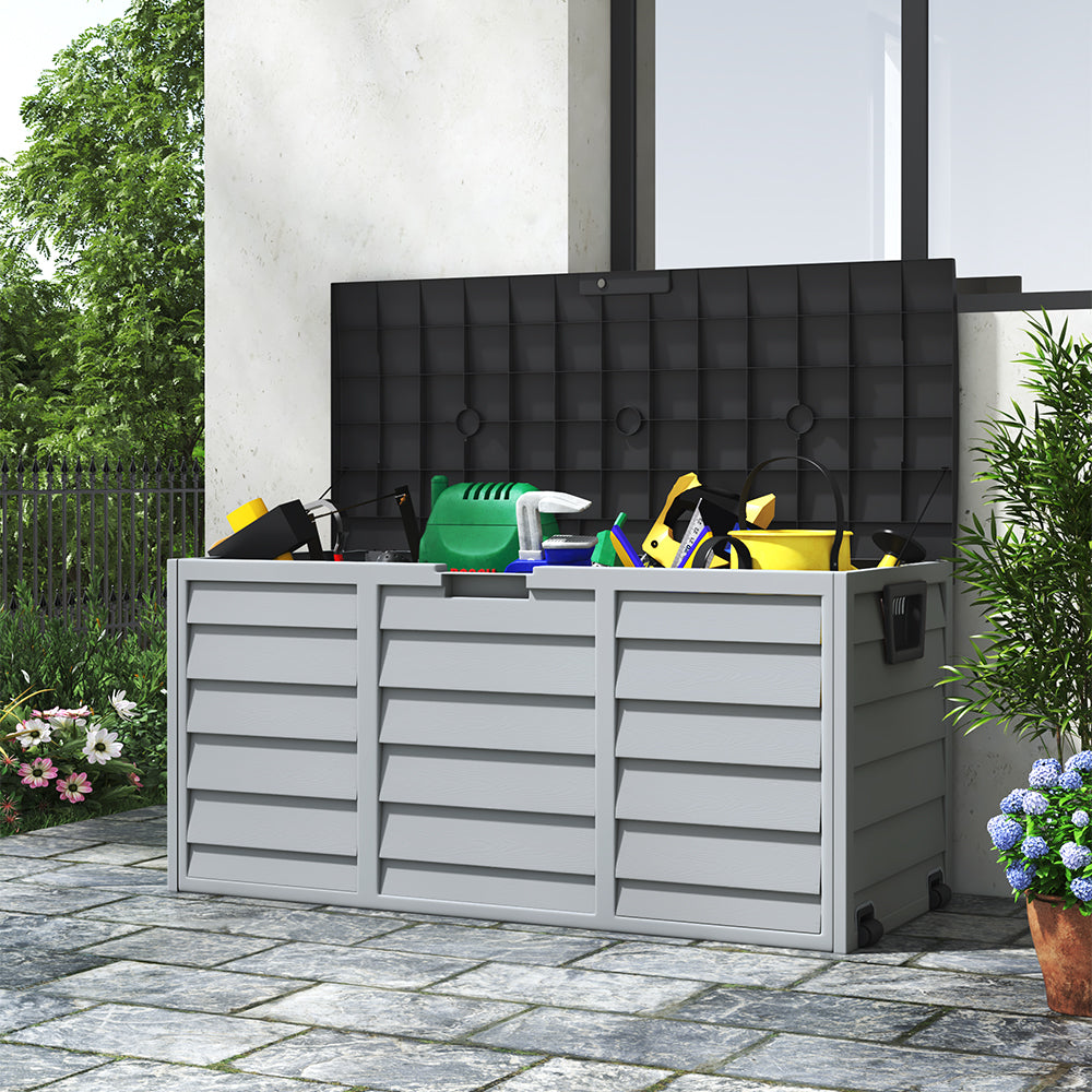 Plastic Lockable Grey Storage Box Cover