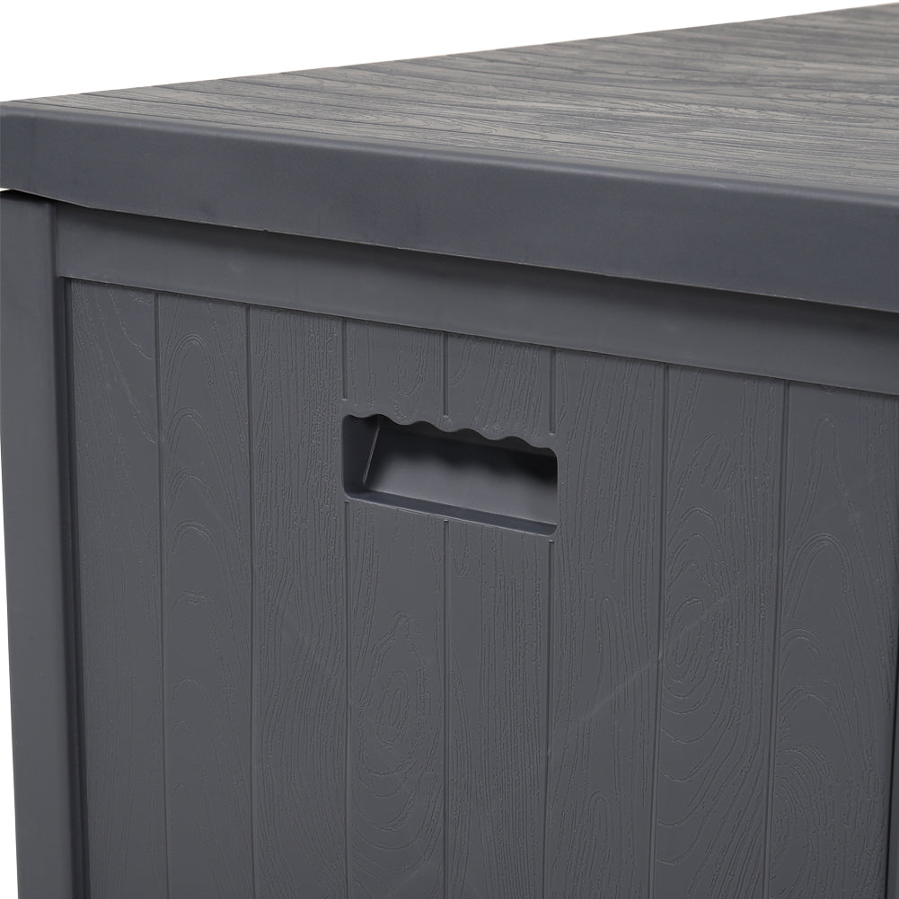 430L Grey Lockable Waterproof Garden Storage Box