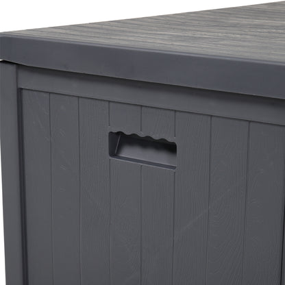 430L Grey Lockable Waterproof Garden Storage Box