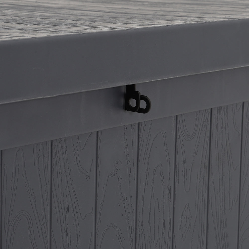430L Grey Lockable Waterproof Garden Storage Box