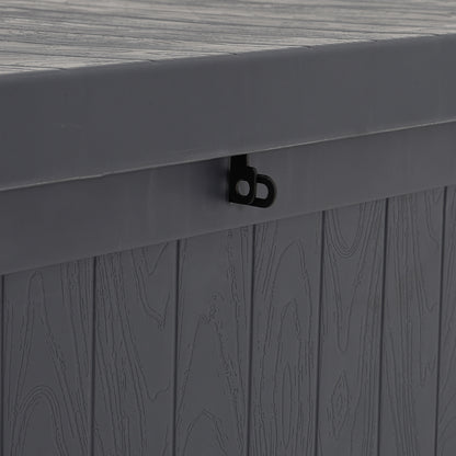 430L Grey Lockable Waterproof Garden Storage Box