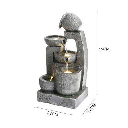 Cascade Solar-powered Water Fountain
