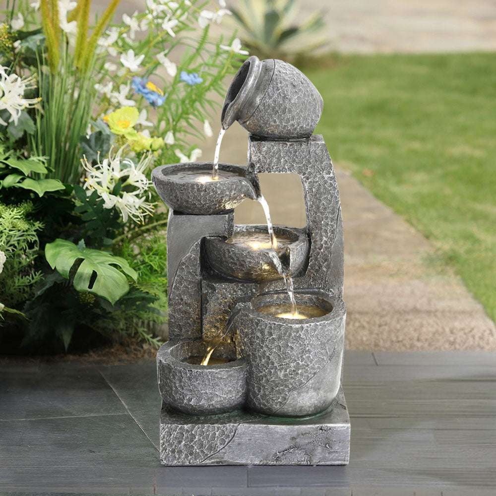 Cascade Solar-powered Water Fountain