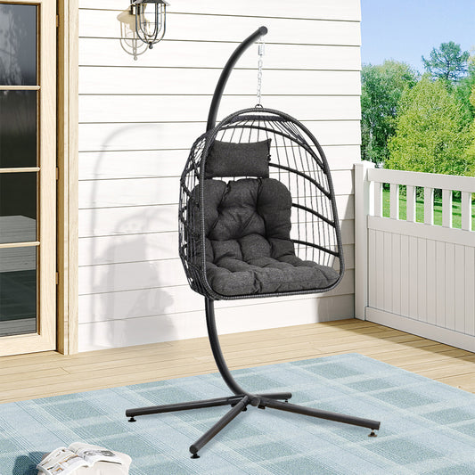 Hanging Chair with Stand and Cushion