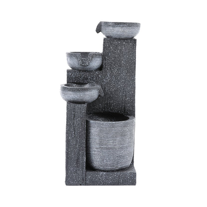 Outdoor Solar-Powered Water Fountain Rockery Decor