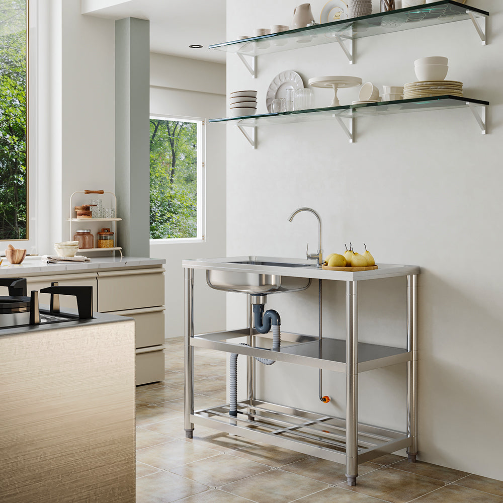 Stainless Steel One Compartment Sink
