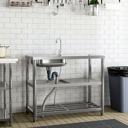 Stainless Steel One Compartment Sink