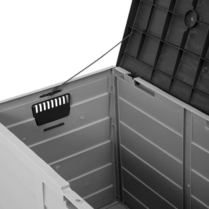 Outdoor PP Storage Deck Box with Wheels