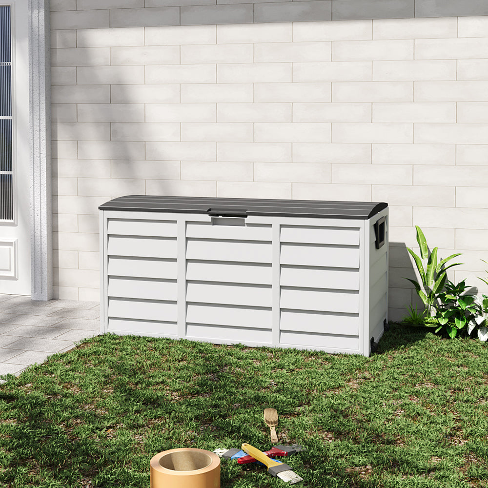 Outdoor PP Storage Deck Box with Wheels
