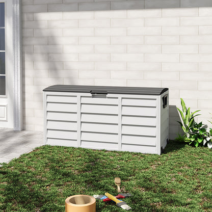 Outdoor PP Storage Deck Box with Wheels