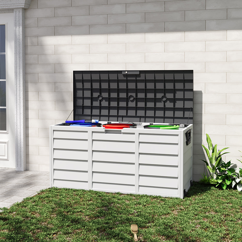 Outdoor PP Storage Deck Box with Wheels