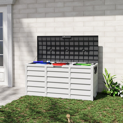 Outdoor PP Storage Deck Box with Wheels