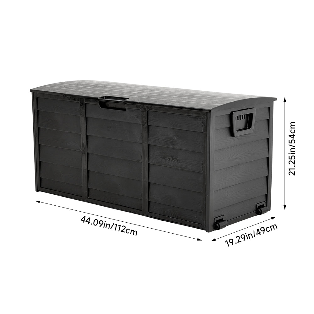 Outdoor PP Storage Deck Box with Wheels