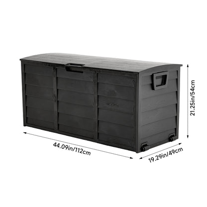 Outdoor PP Storage Deck Box with Wheels
