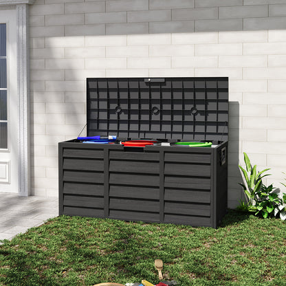 Outdoor PP Storage Deck Box with Wheels