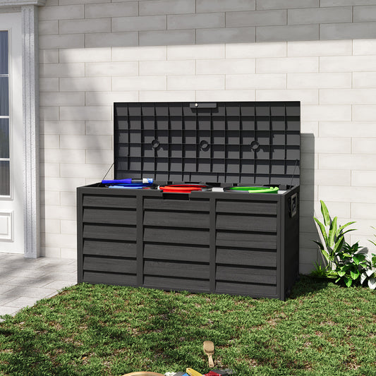 Outdoor PP Storage Deck Box with Wheels