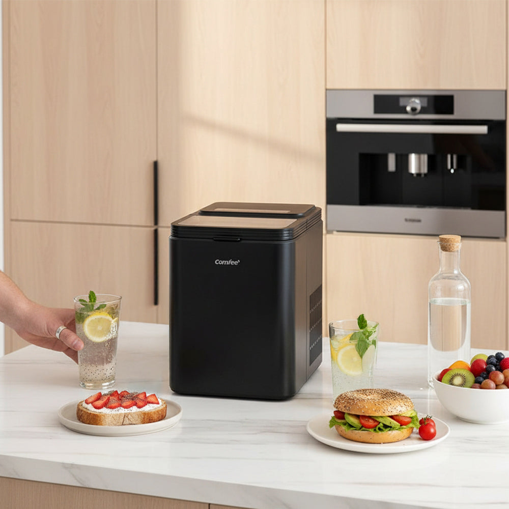 Ice Maker Machine with Ice Scoop & Basket
