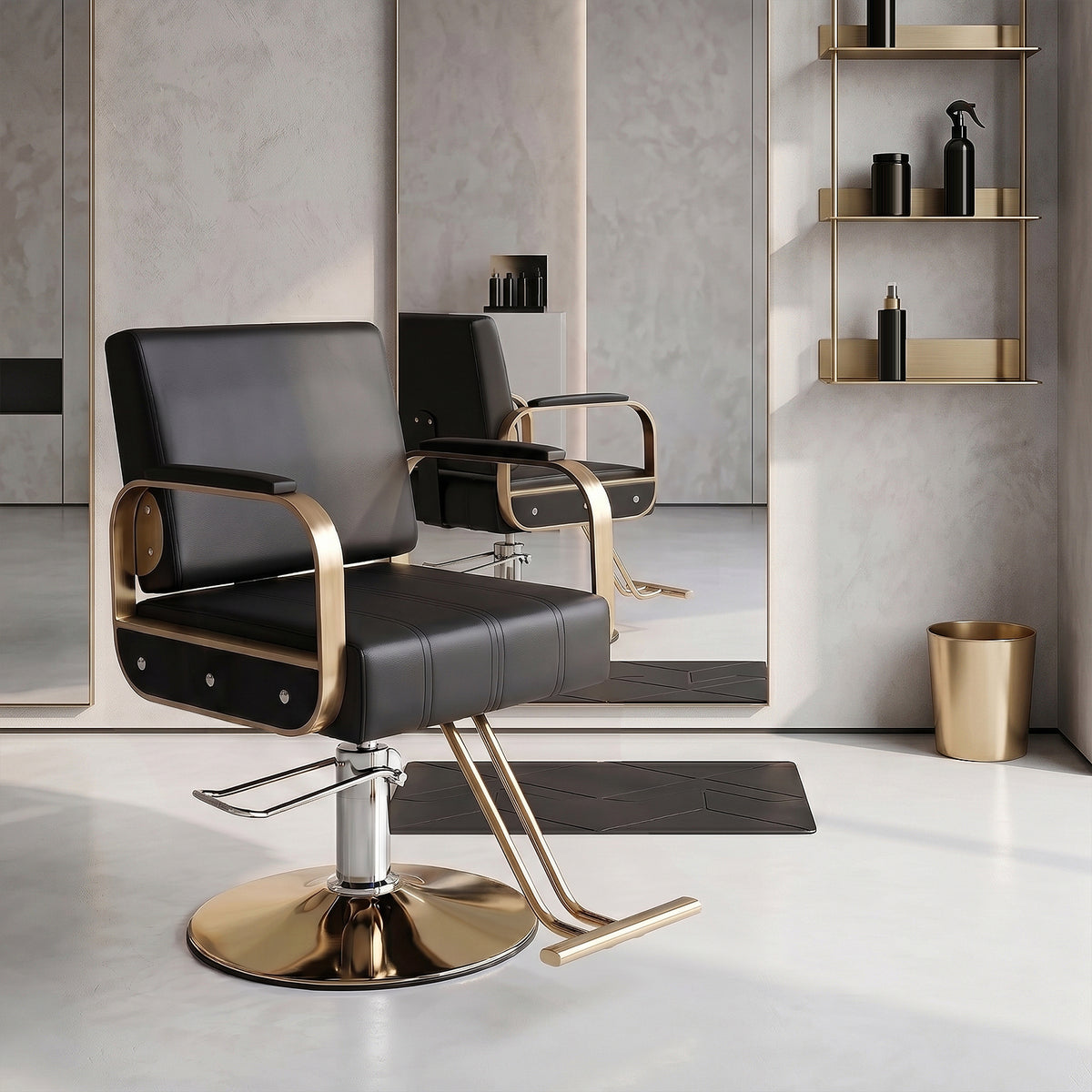 Height Adjustable Swivel Salon Barber Chair
