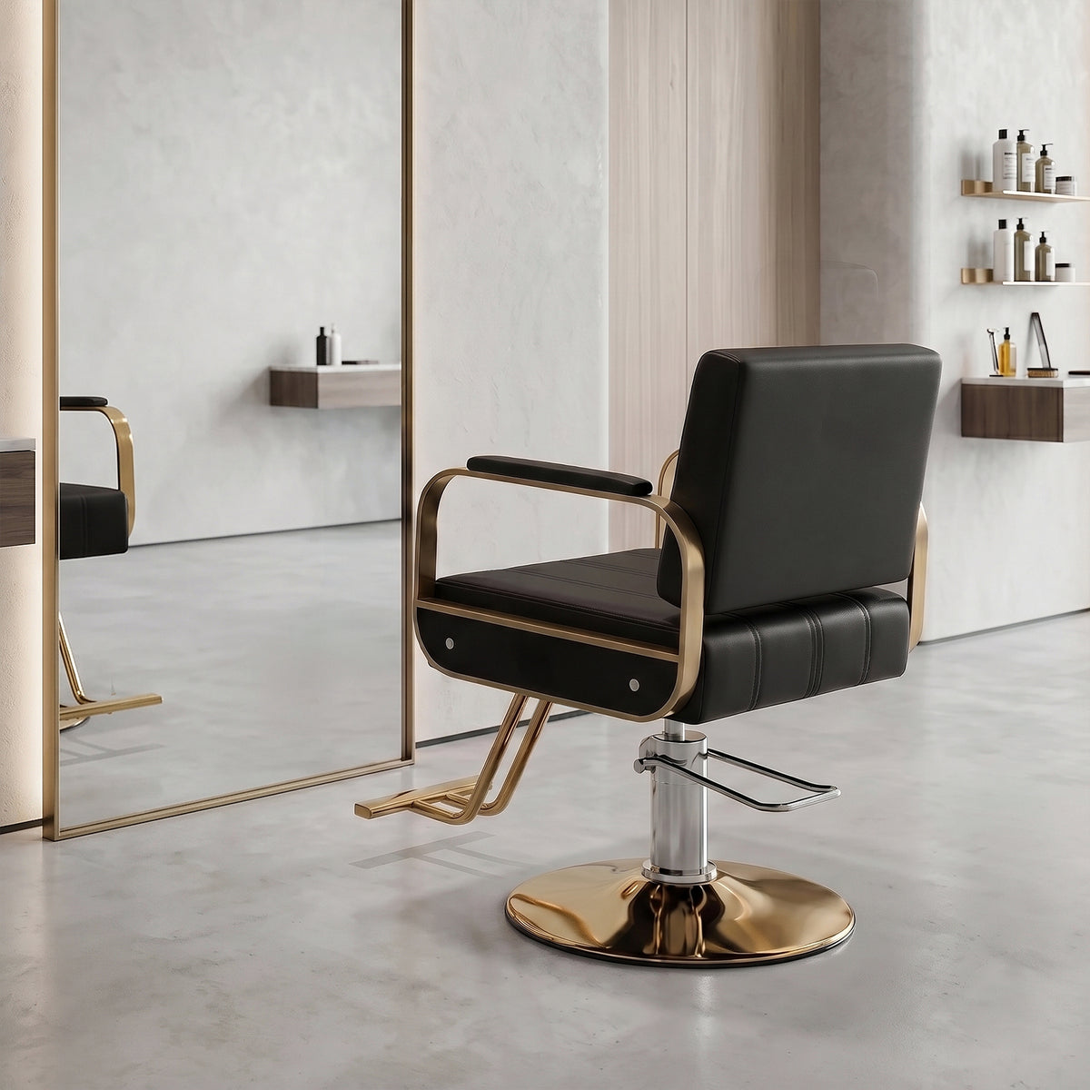 Height Adjustable Swivel Salon Barber Chair