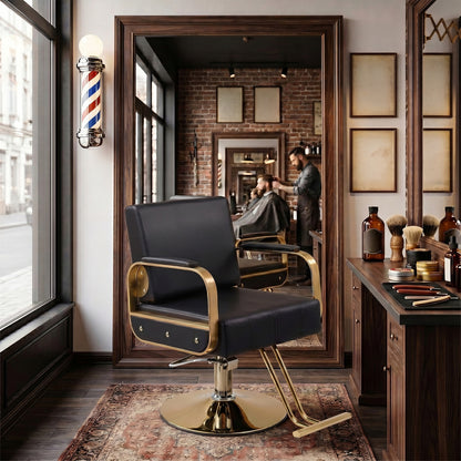 Height Adjustable Swivel Salon Barber Chair