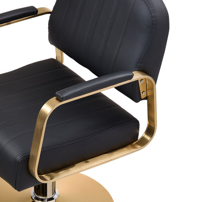 Height-Adjustable Swivel Salon Barber Chair