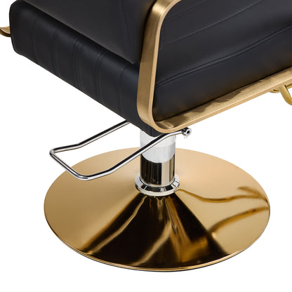 Height-Adjustable Swivel Salon Barber Chair