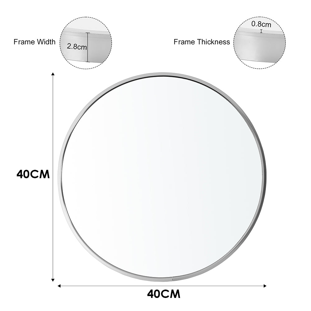 Nordic Round Bathroom Framed Mirror Wall Hanging