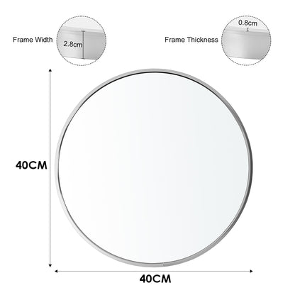 Nordic Round Bathroom Framed Mirror Wall Hanging