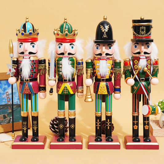 Wooden Nutcracker Soldier Figurine Christmas Ornament