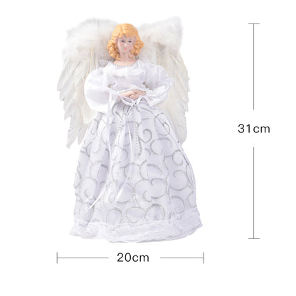 Angel Christmas Tree Topper with LED Lights Home Decor