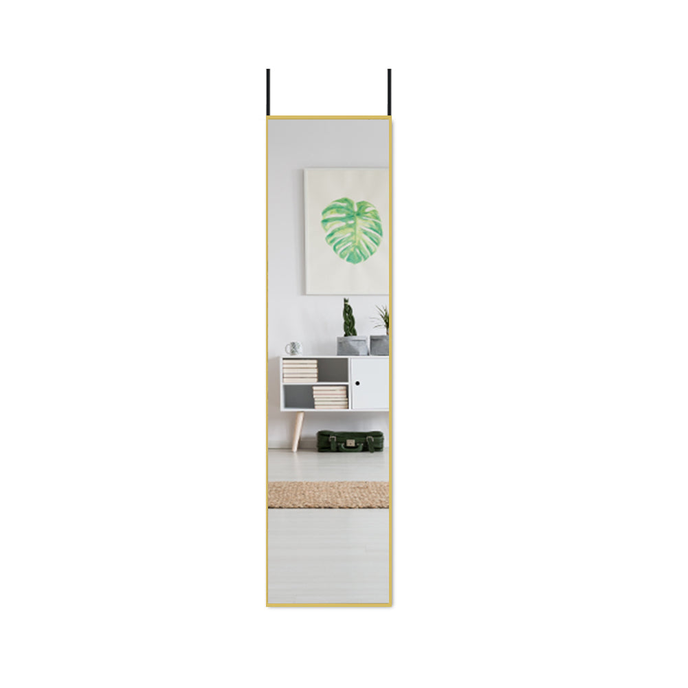 Metal Frame Over the Door Full Length Mirror