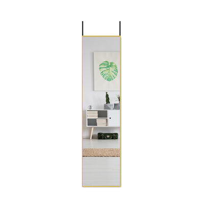 Metal Frame Over the Door Full Length Mirror