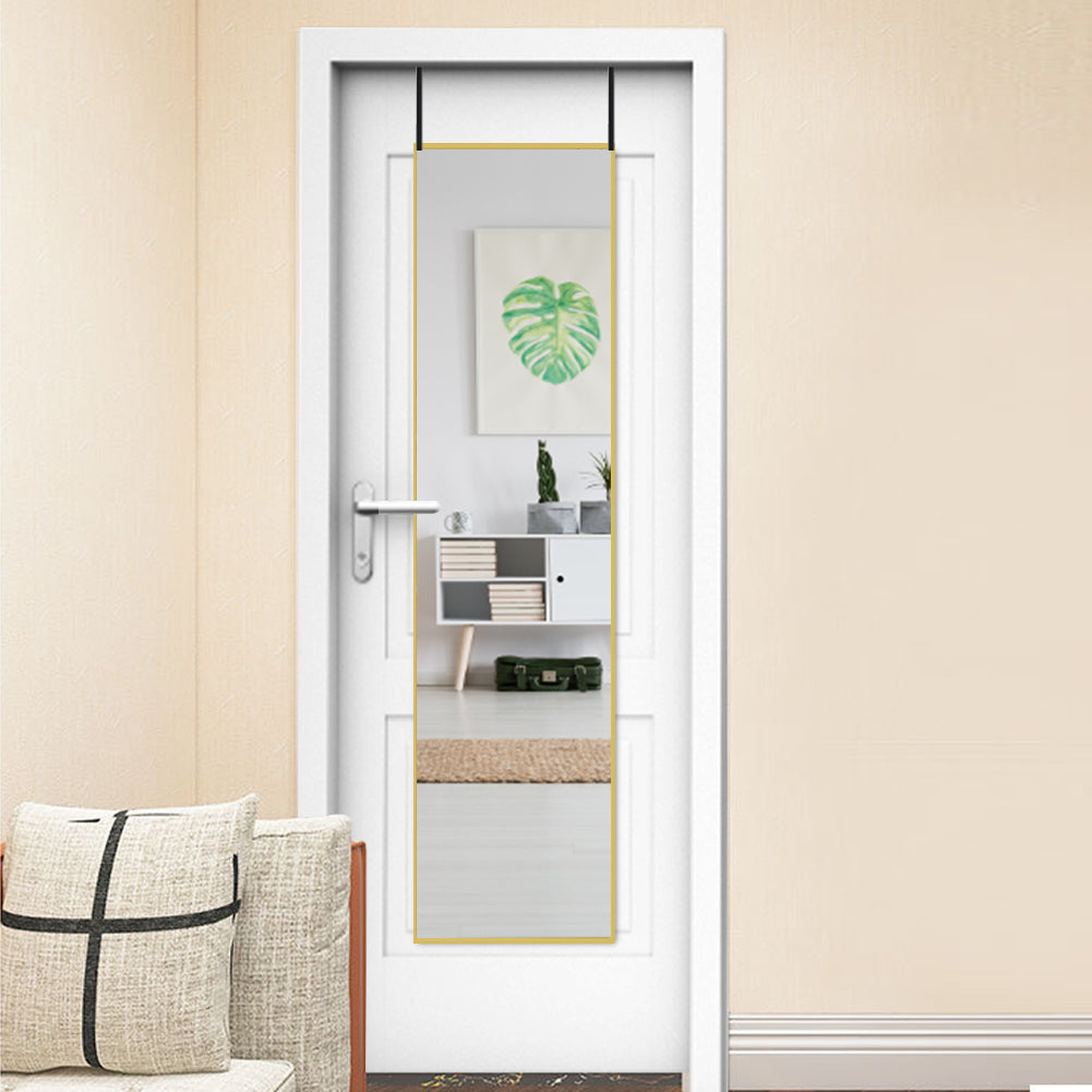 Metal Frame Over the Door Full Length Mirror