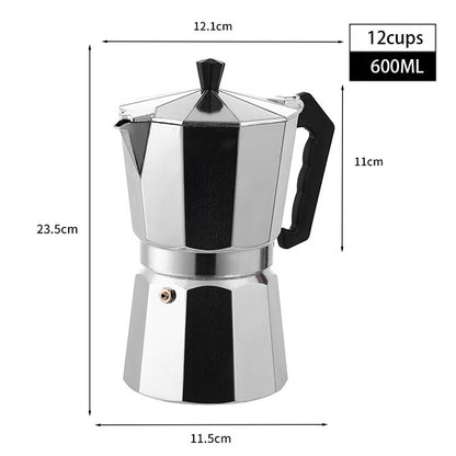 12 Cup Stovetop Espresso Maker Italian Moka Pot