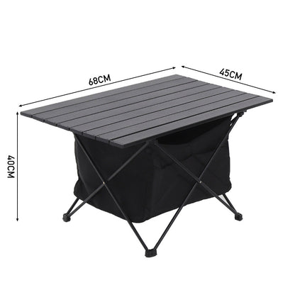 Aluminum Portable Roll-Top Camp Table