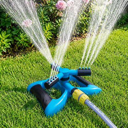360 Degree 3 Arm Rotating Garden Sprinkler